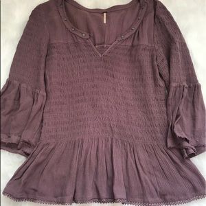 Free People Mauve Top